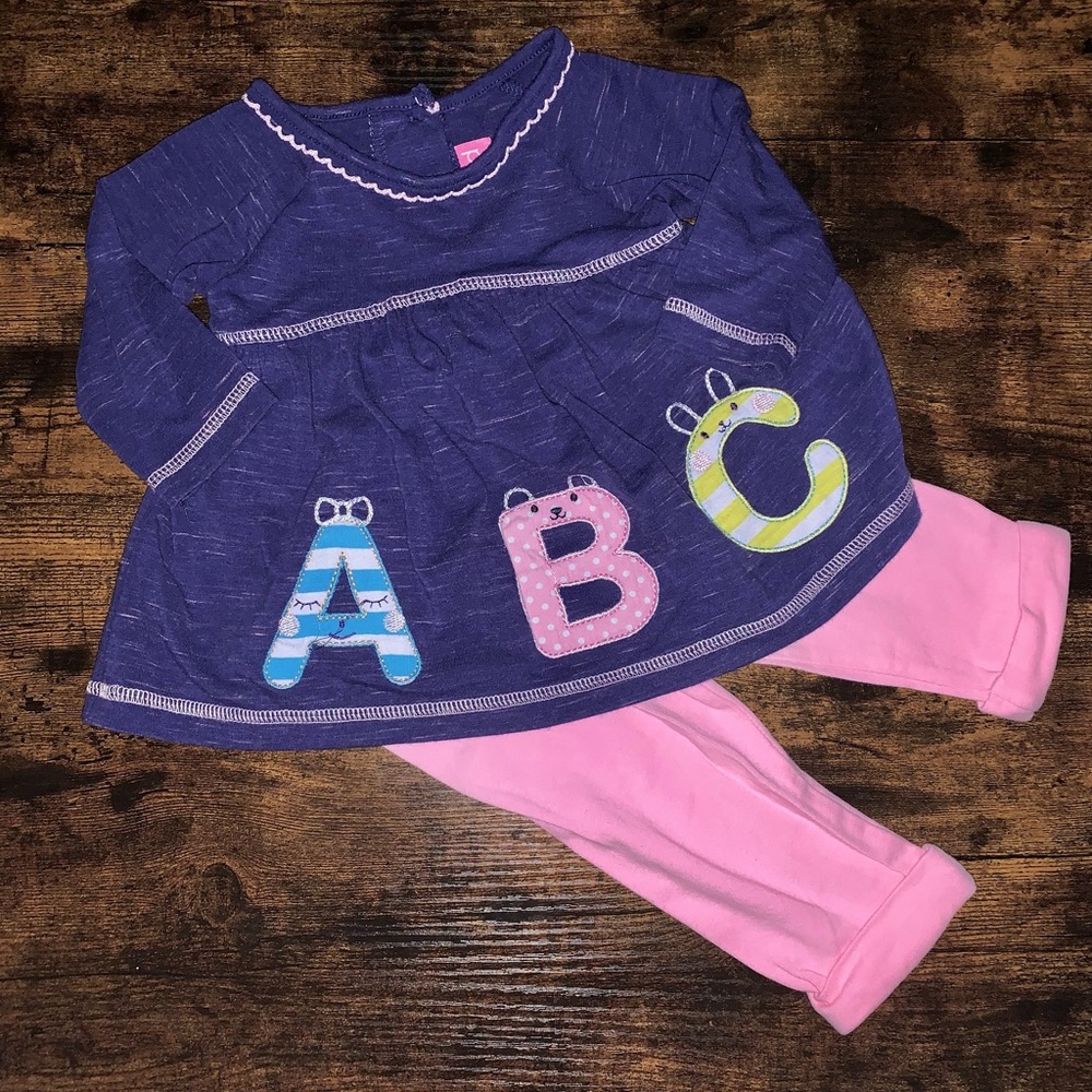 4/$60 sale — New - ABC outfit - 6M